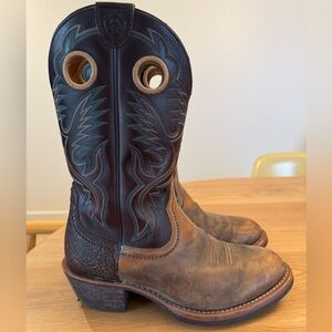 Genuine Leather Ariat Western Boots Men’s size 8.5